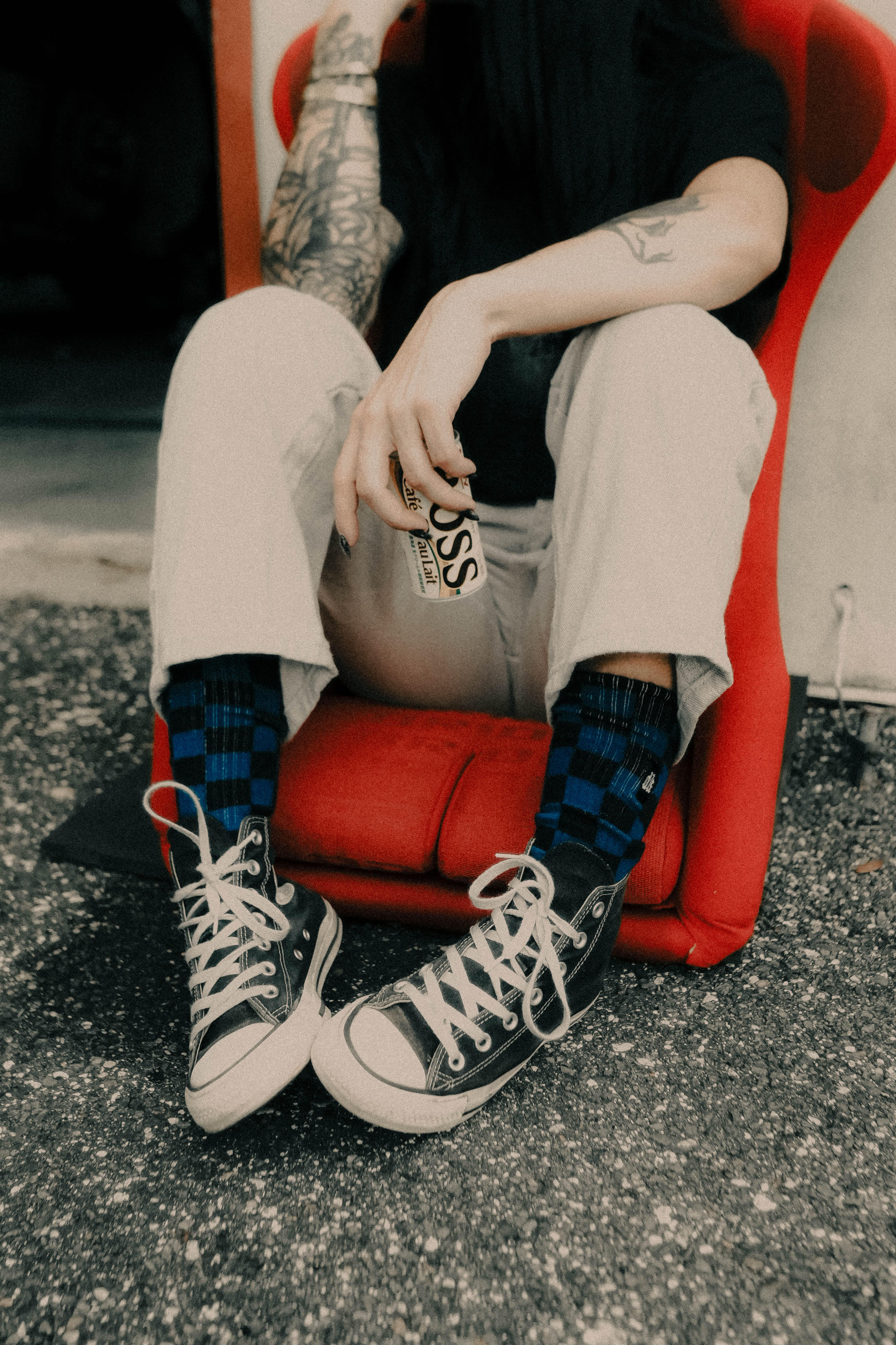 VOL 3: CHECKERBOARD BLUE SOCKS