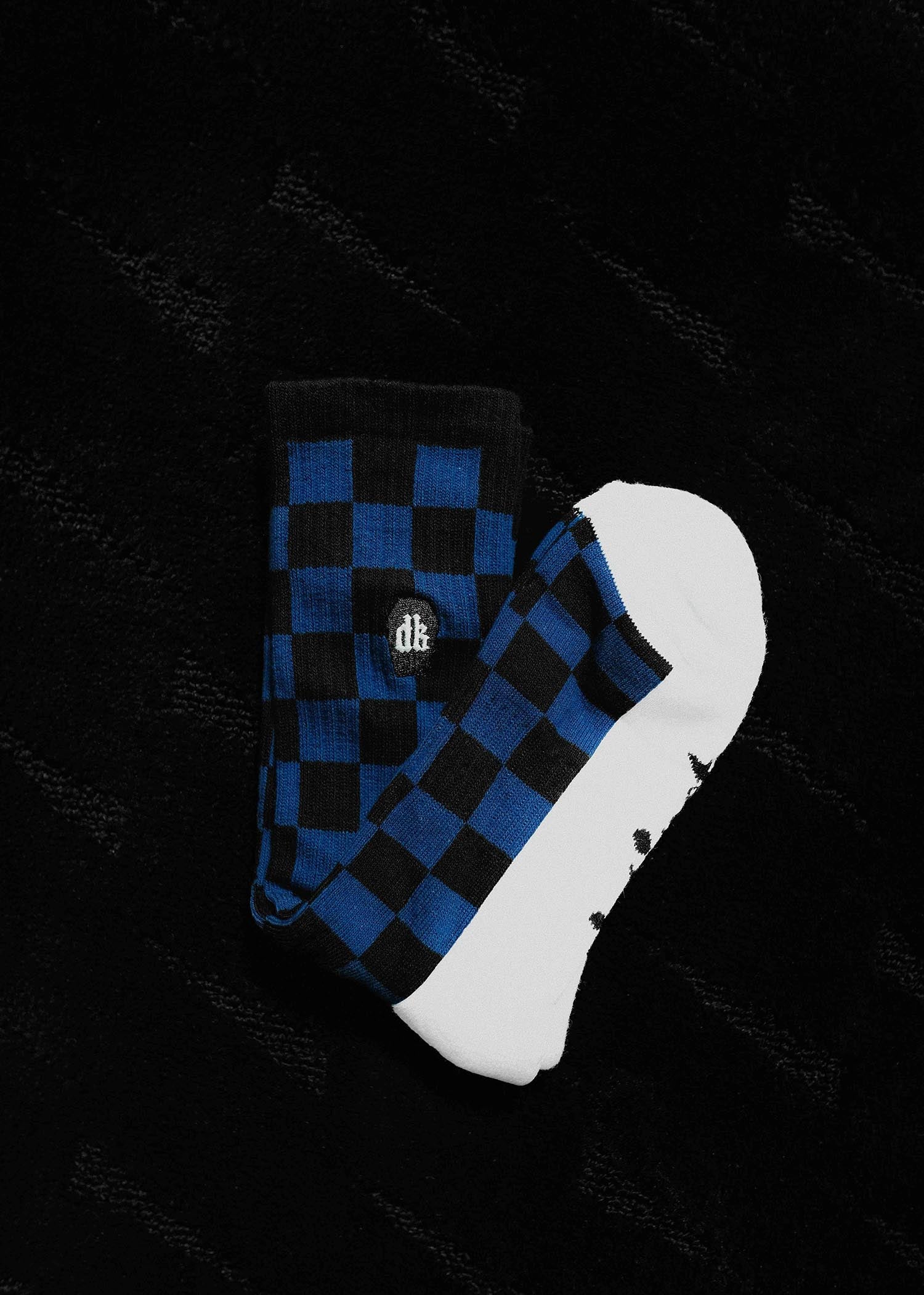 VOL 3: CHECKERBOARD BLUE SOCKS